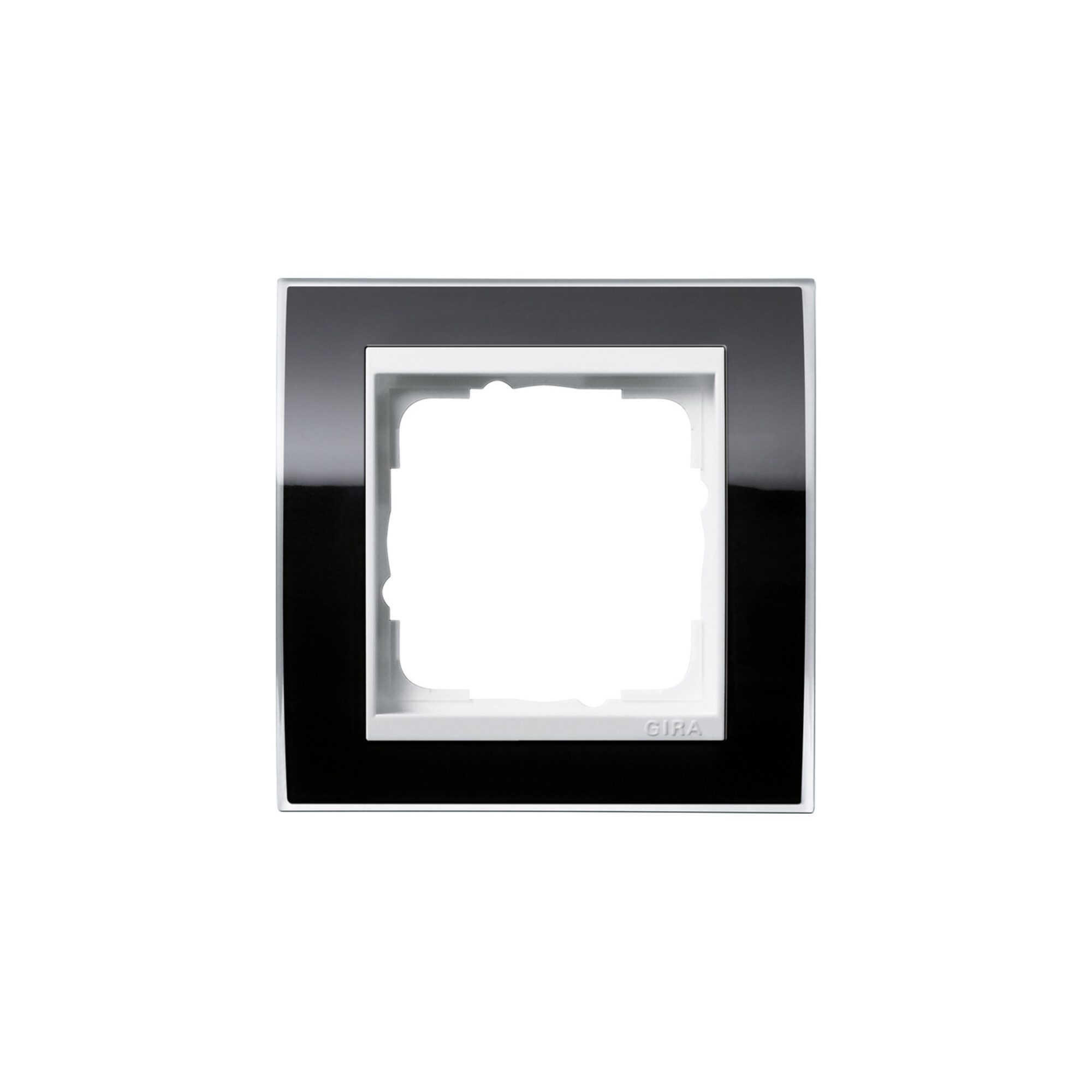 GIRA Gira Abdeckrahmen 1fach klar schwarz 0211733 Installationskabel