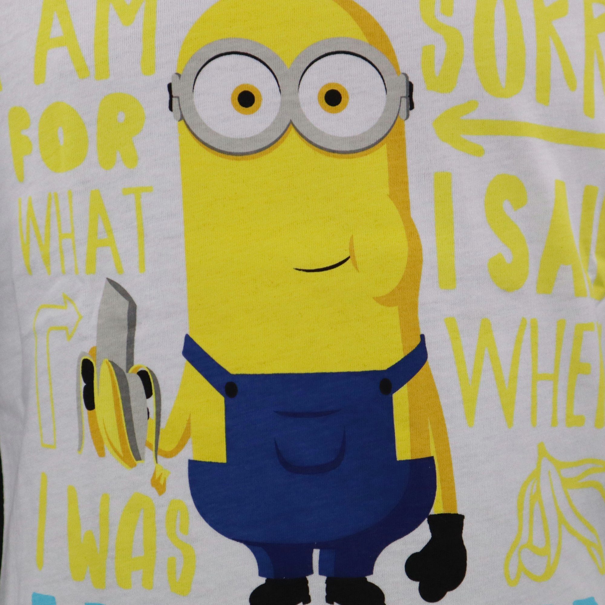 Minions Print-Shirt Die Minions Kevin Kinder Jungen T-Shirt Gr. 104 bis 134, 100% baumwolle