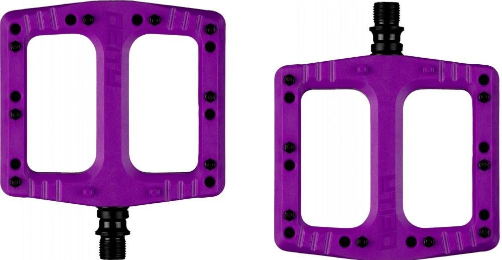 Deity Plattformpedale Deity Deftrap Pedale lila (Purple), Kunststoffplattform, CroMo-Achse