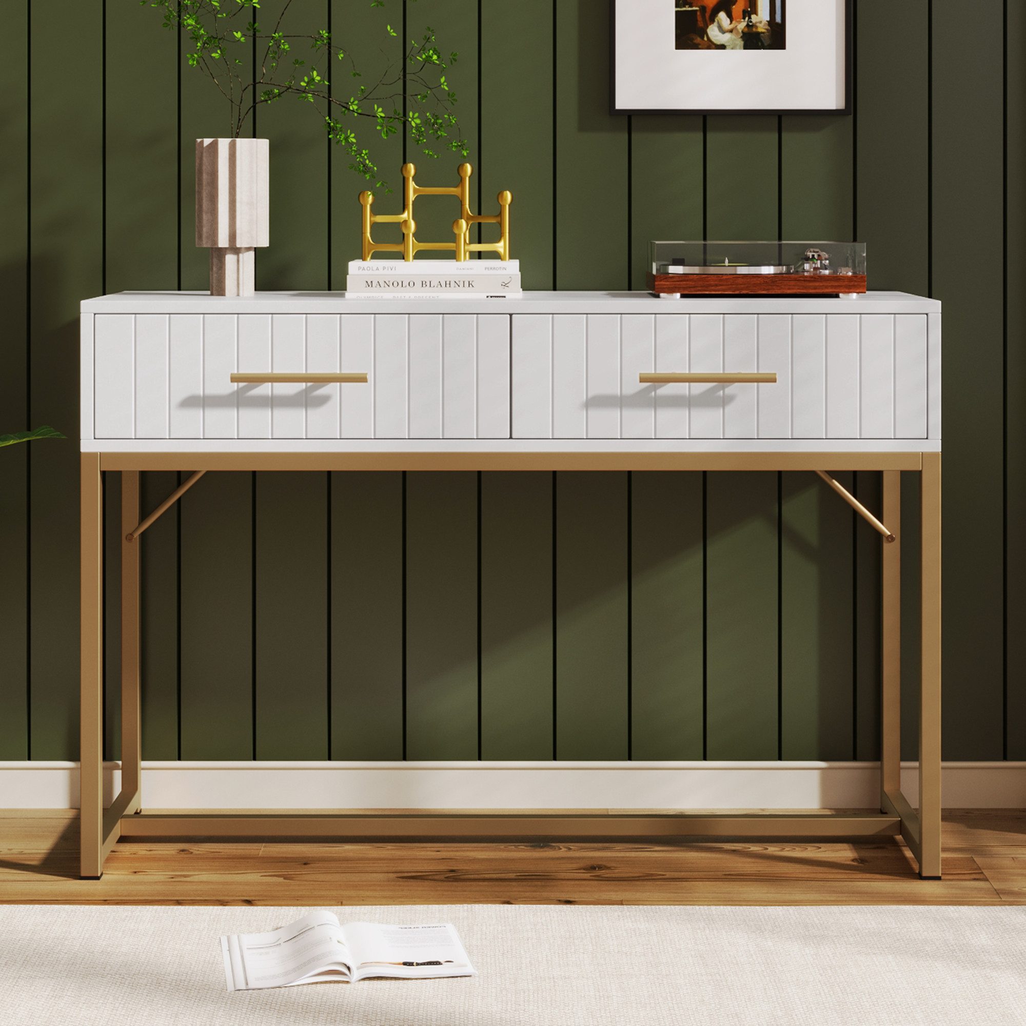 Flieks Schminktisch, Sideboard mit 2 Schubladen günstig online kaufen