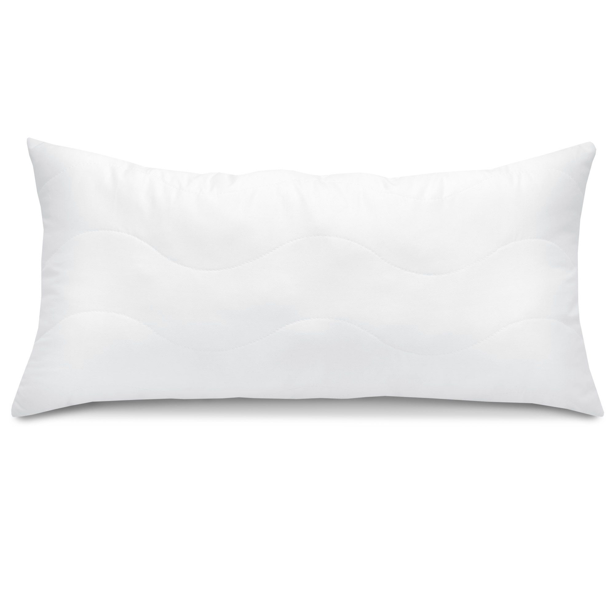 Beautissu Kopfkissen Allergiker Kopfkissen BeauNuit NK, 40x80cm Mikrofaser, Mikrofaser Steppkissen 800g Weiche Füllung – 60° Waschbares