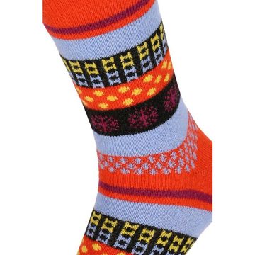 Chili Lifestyle Strümpfe Socken Wool Fashion Winter Schaf Wolle Damen Herren Warm 4 Paar