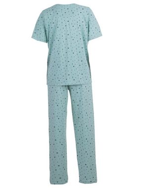 zeitlos Schlafanzug Pyjama Set Kurzarm - Auge