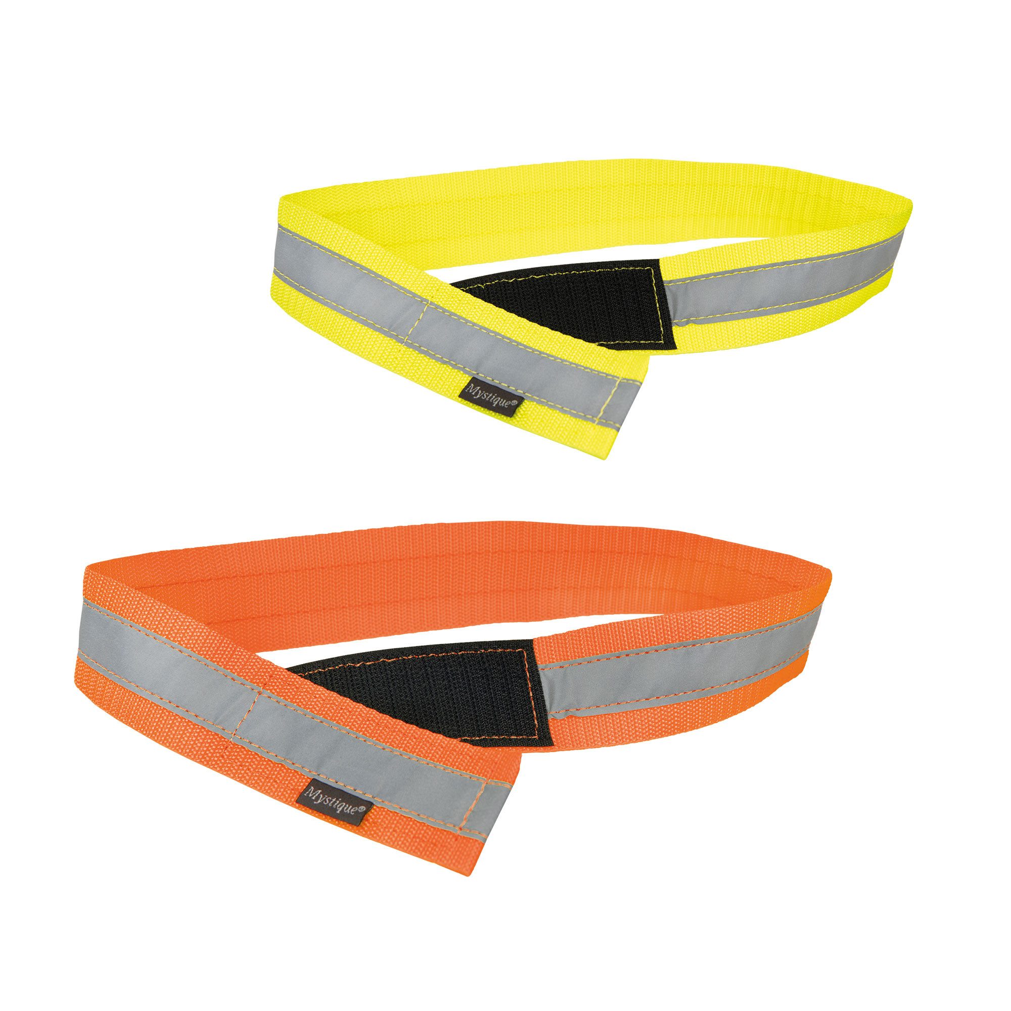 Mystique Leuchthalsband Mystique® Signalhalsband - Weit sichtbare Halsung, Nylon, verschiedene Größen