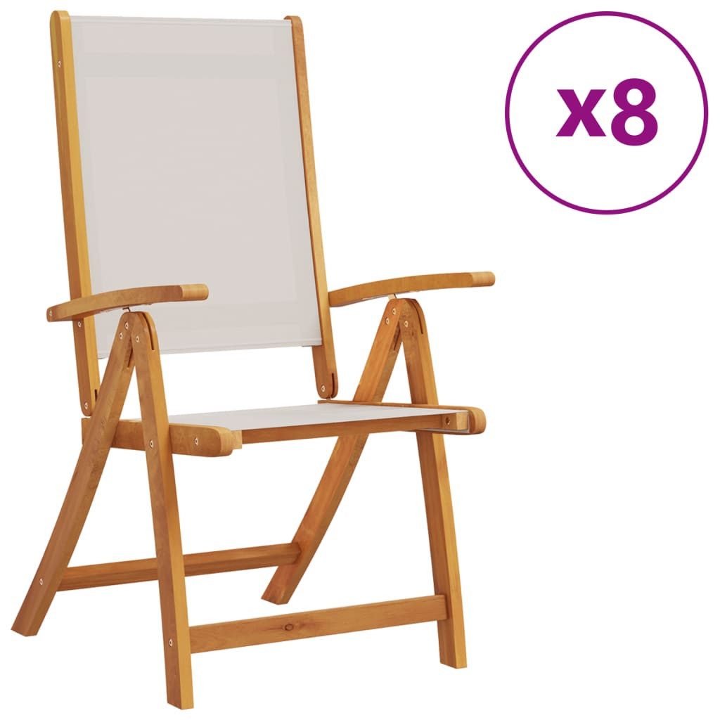 vidaXL Gartenstuhl Gartenstühle 8 Stk. Klappbar günstig online kaufen