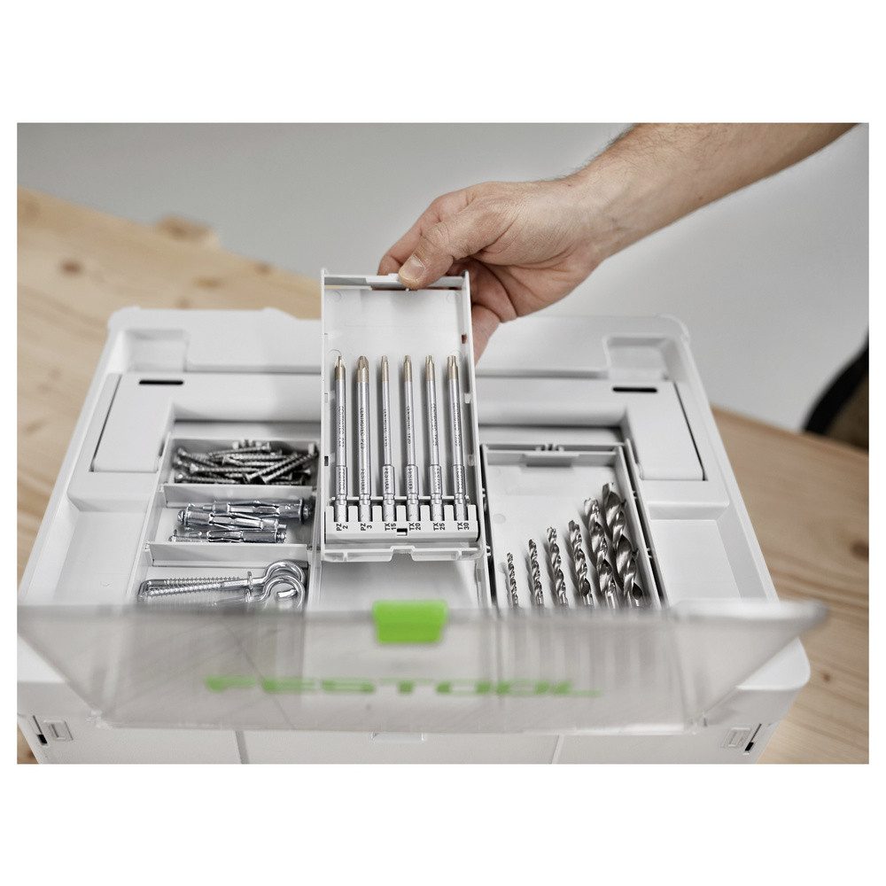 FESTOOL Bohrer- und Bitset Festool 577402 BKS SYS3 D3-10 HSS CE Bohrer-Set 3 mm, 4 mm, 5 mm, 6