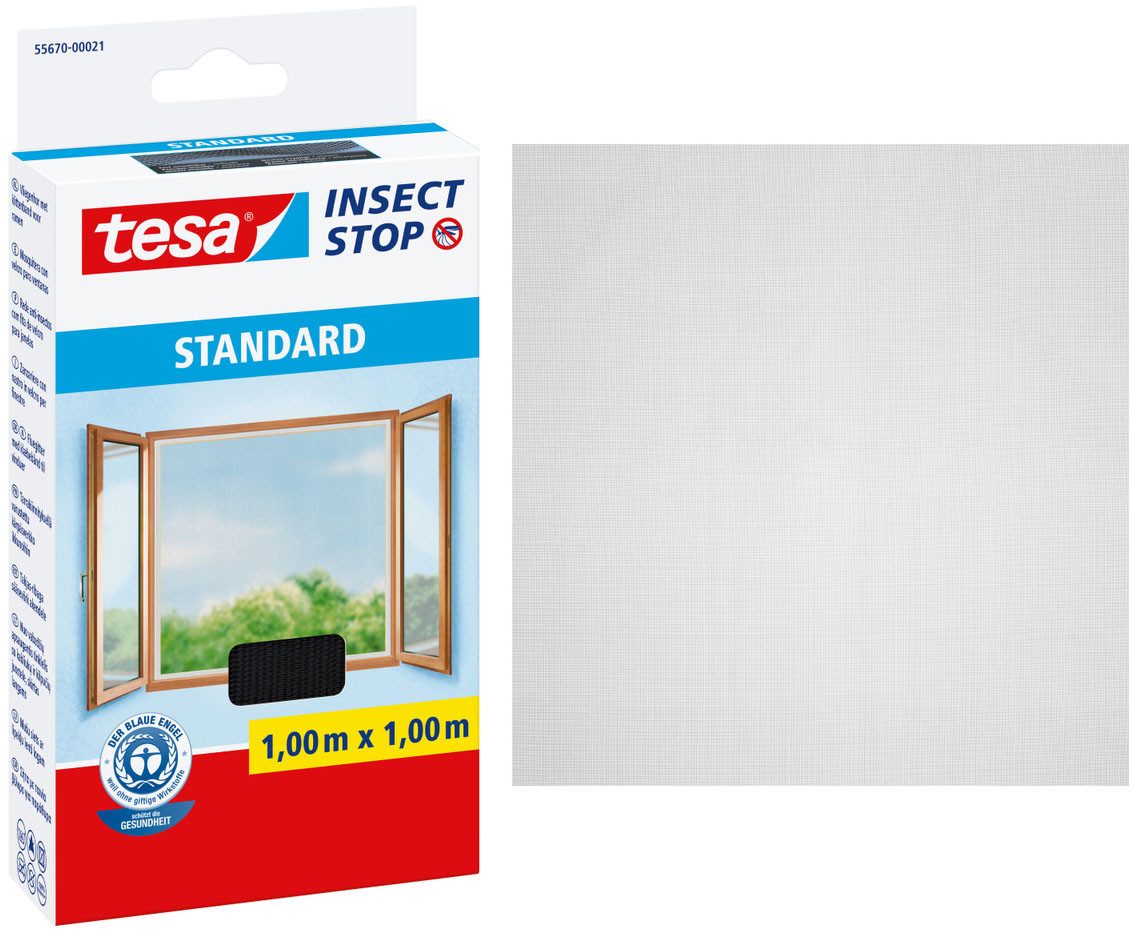 Insektenschutz-Fensterrahmen Insect Stop Standard Fliegengitter für Fenster - 1.0 m : 1.0 m