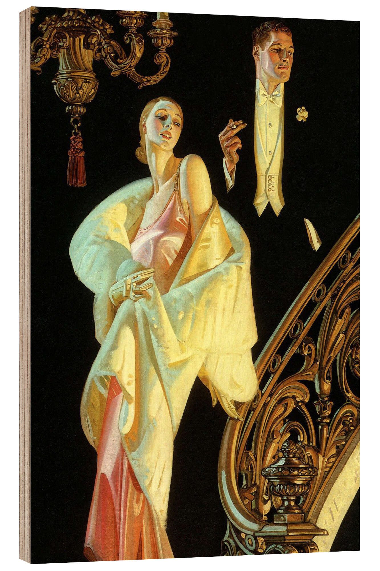 Posterlounge Wandbild Paar in Abendkleidung, Joseph Christian Leyendecker, erhältlich als Poster, Leinwandbild, Wandsticker oder Acrylglasbild