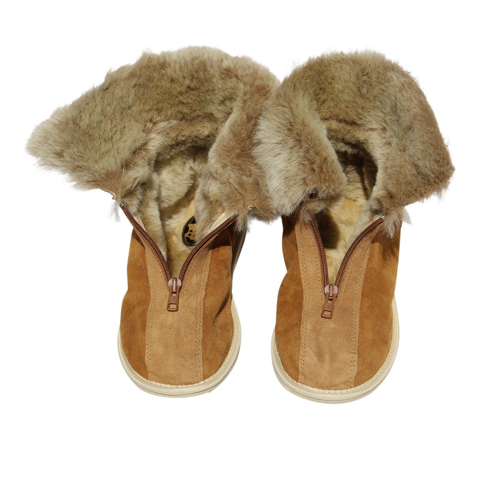 Hollert Hausschuh Herren Hausschuhe Emil Hüttenschuhe Merino Schaffell