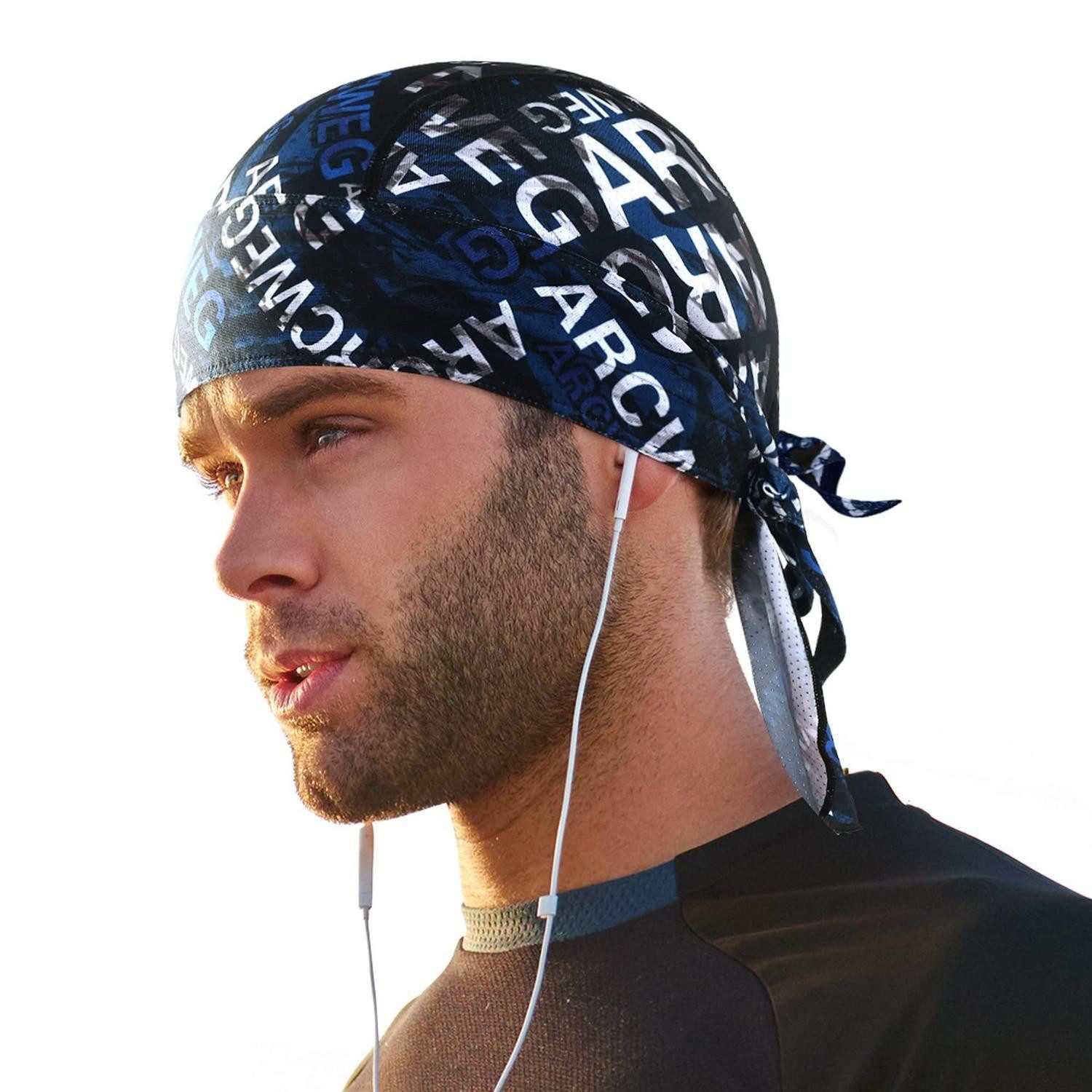 LuxusKollektion Flex Cap Bandana Cap Laufmütze Radsport UV Schutz Einheitsgröße Dunkelblau