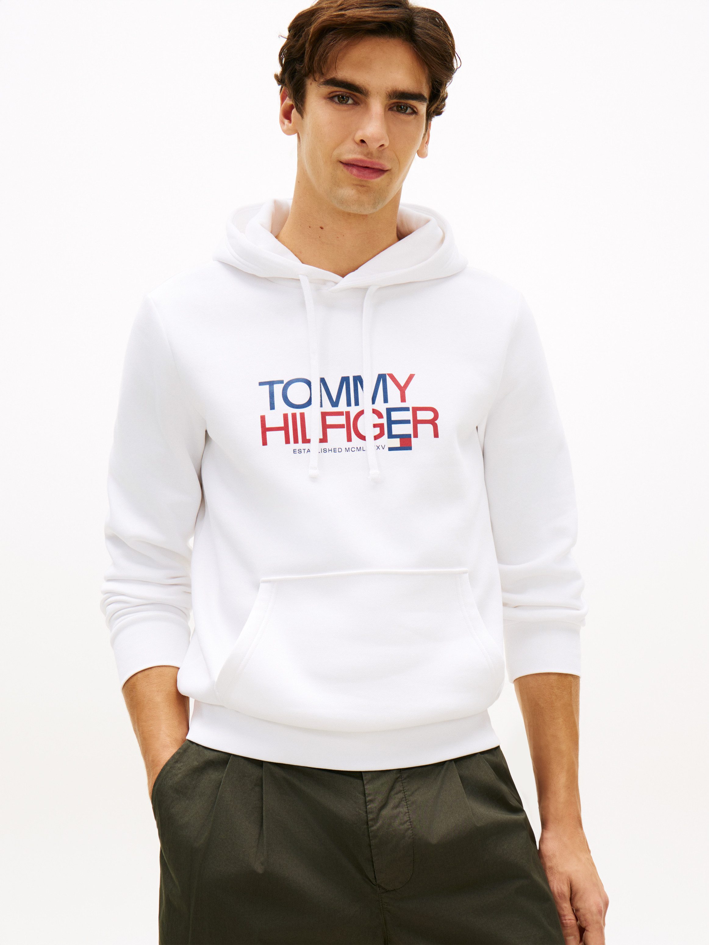 Tommy Hilfiger Kapuzensweatshirt BRAND LOVE BIG TEXT Regular fit mit Kapuze günstig online kaufen
