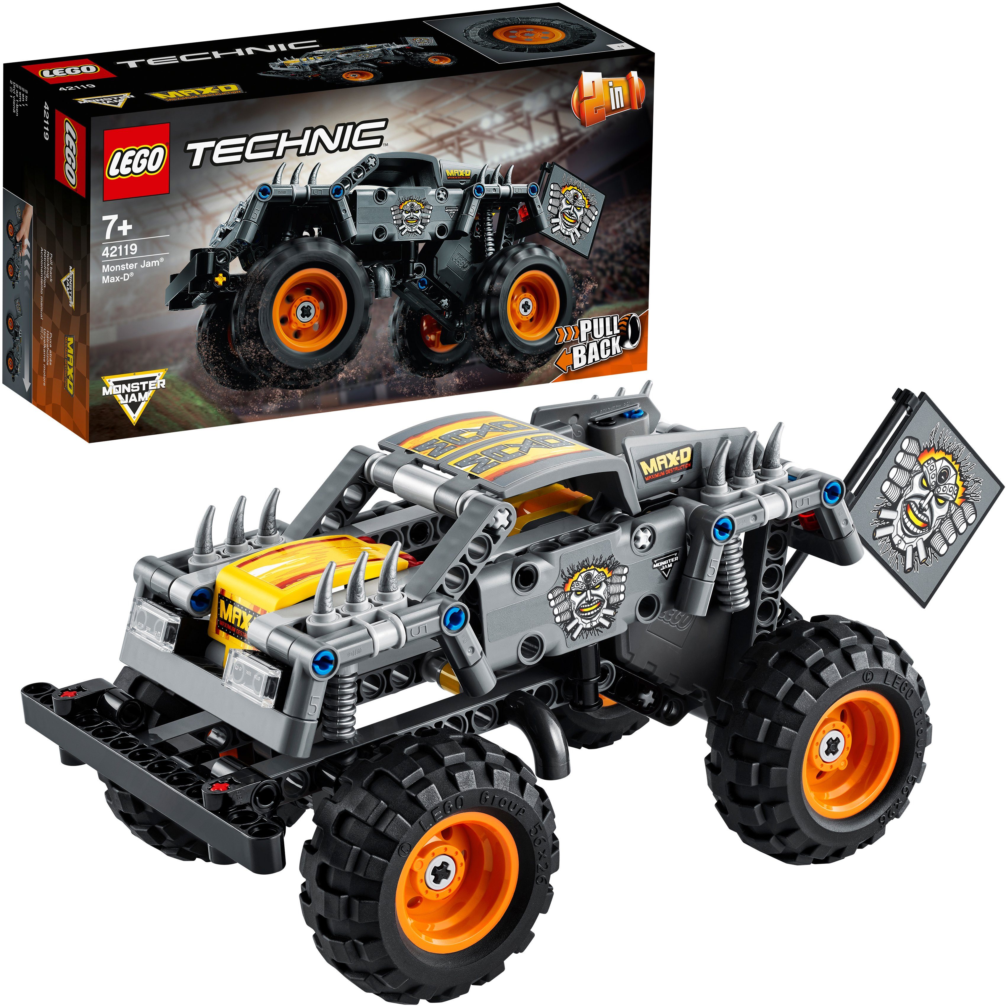 Image of LEGO 42119 Monster Jam® Max-D® Bausatz, Mehrfarbig