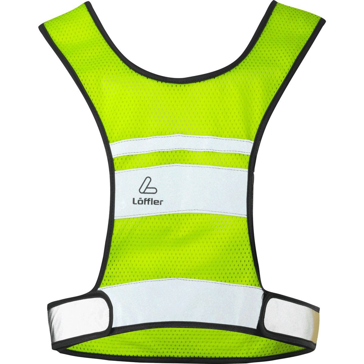 Löffler Funktionsweste Reflex Vest Leichte, atmungsaktive Herren-Warnweste mit reflektierenden Streifen
