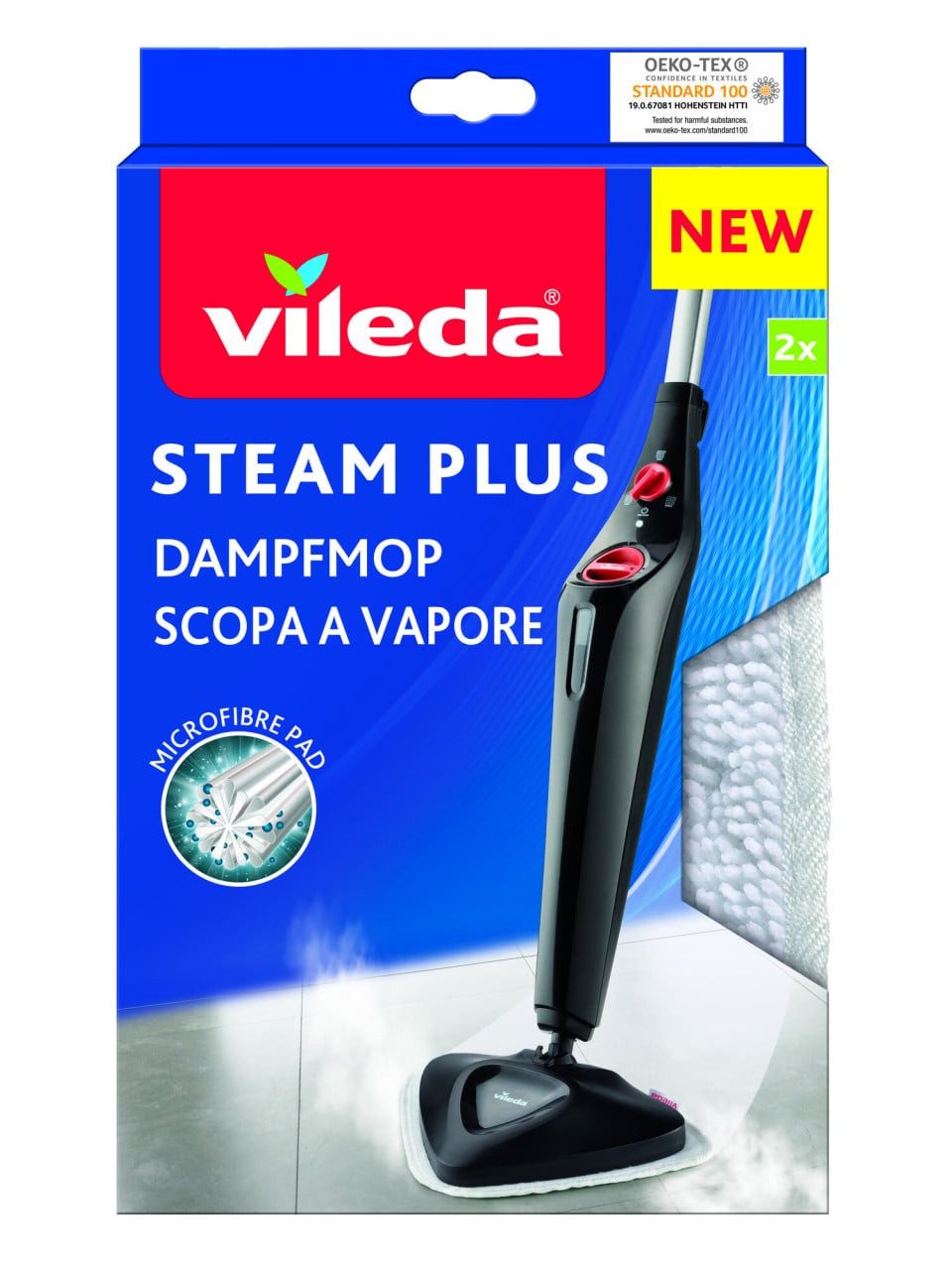 Vileda Vileda Ersatzbezug für Dampfreiniger Steam 2-er Wischbezug (Polypropylen)
