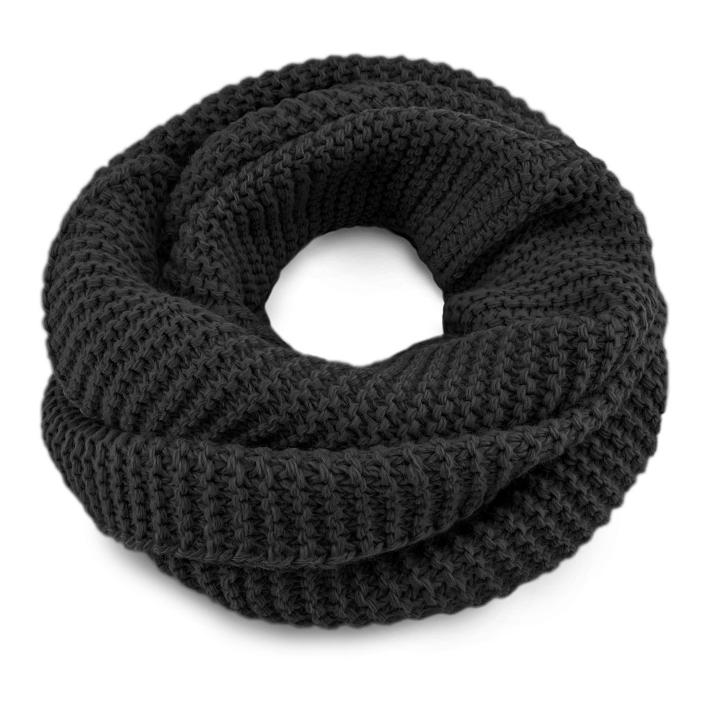 Loop Damen Loopschal Merino Wolle Grobripp Strickschal Schlauchschal