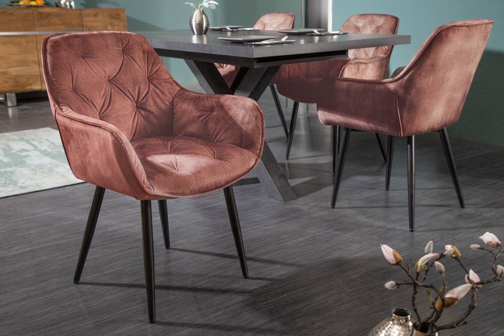 riess-ambiente Polsterstuhl MILANO rost braun / günstig online kaufen