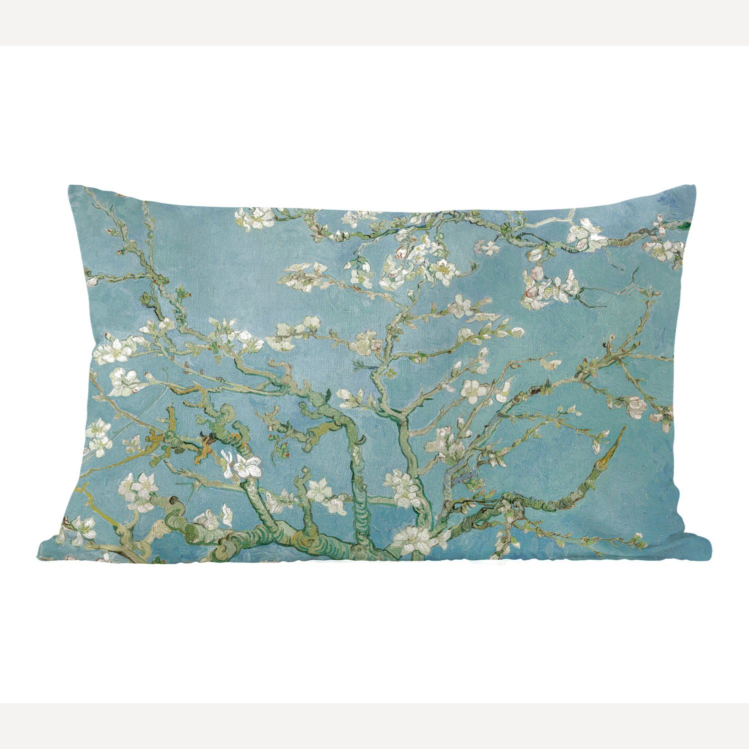 MuchoWow Dekokissen Van Gogh - Mandelblüte - Alte Meister - Kunst - Vintage, Wohzimmer Dekoration, Zierkissen, Dekokissen mit Füllung, Schlafzimmer | Dekokissen