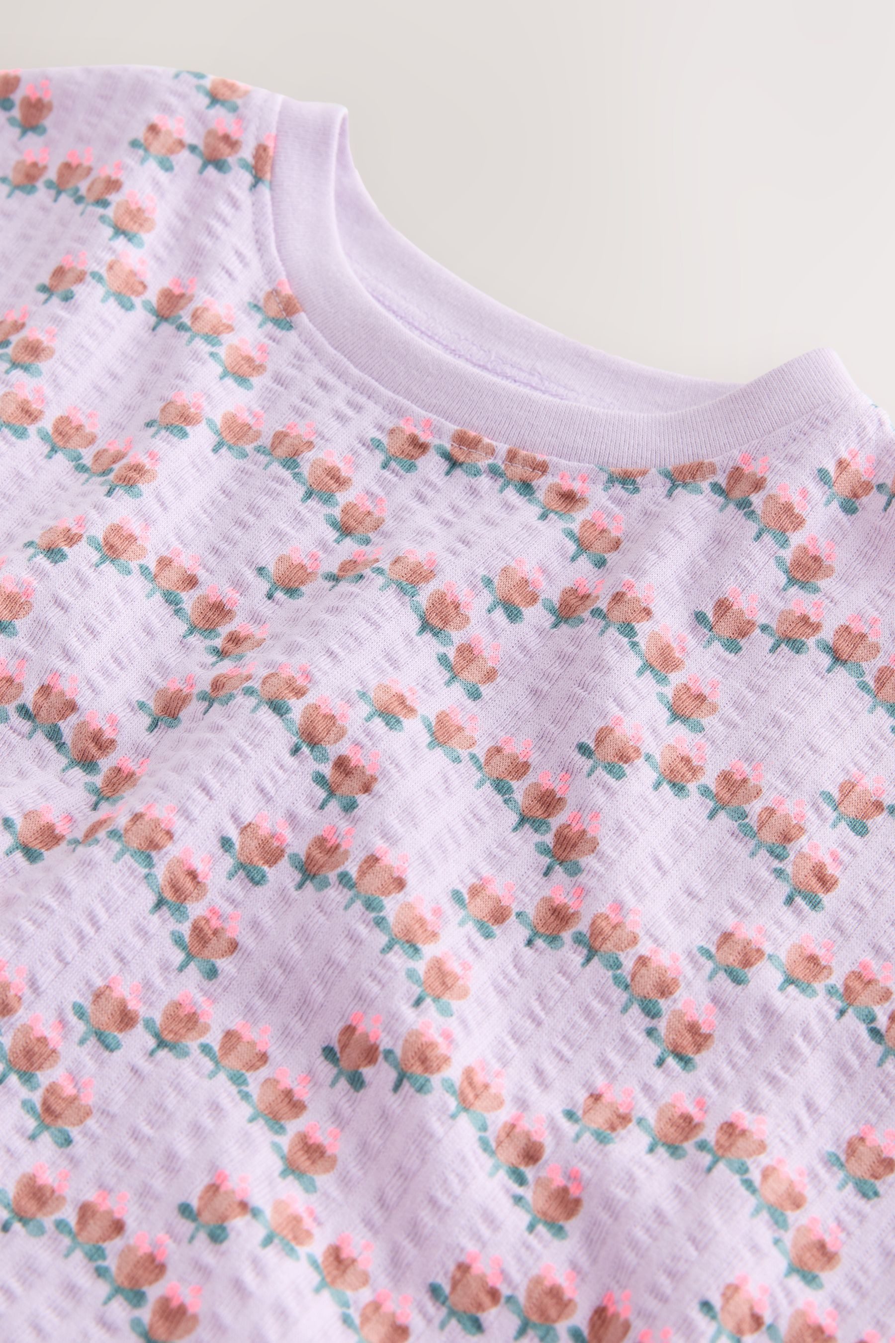 Next Schößchenshirt Kurzarmshirt mit Schößchen aus 100 % Baumwolle (1-tlg) – Bild 4 von 4