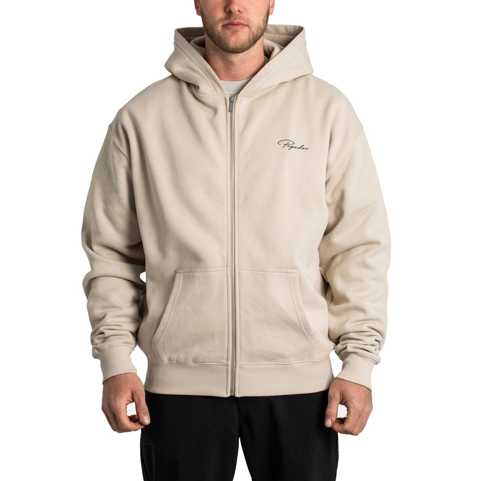 PEGADOR Kapuzensweatjacke Pegador Pike Oversized Sweat Jacket günstig online kaufen