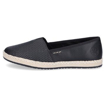 Rieker Rieker Damen Leder Slipper schwarz Slipper