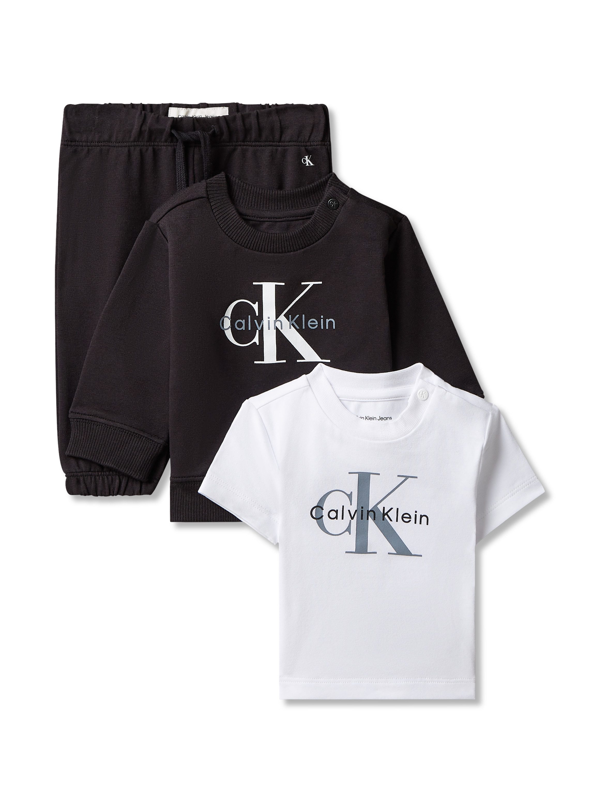 Calvin Klein Shirt & Hose (Set, 3) weiche Stretch-Baumwolle, normale Passform
