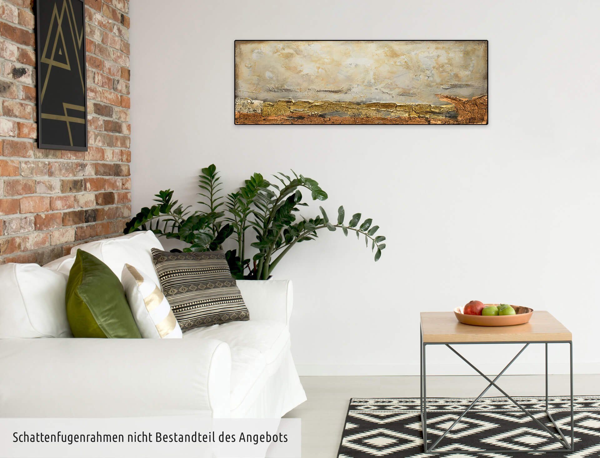Tage Toulouse 100% Leinwandbild Gemälde Wohnzimmer cm, HANDGEMALT in Wandbild 120x40 KUNSTLOFT