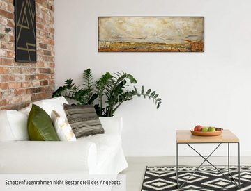 KUNSTLOFT Gemälde Tage in Toulouse 120x40 cm, Leinwandbild 100% HANDGEMALT Wandbild Wohnzimmer