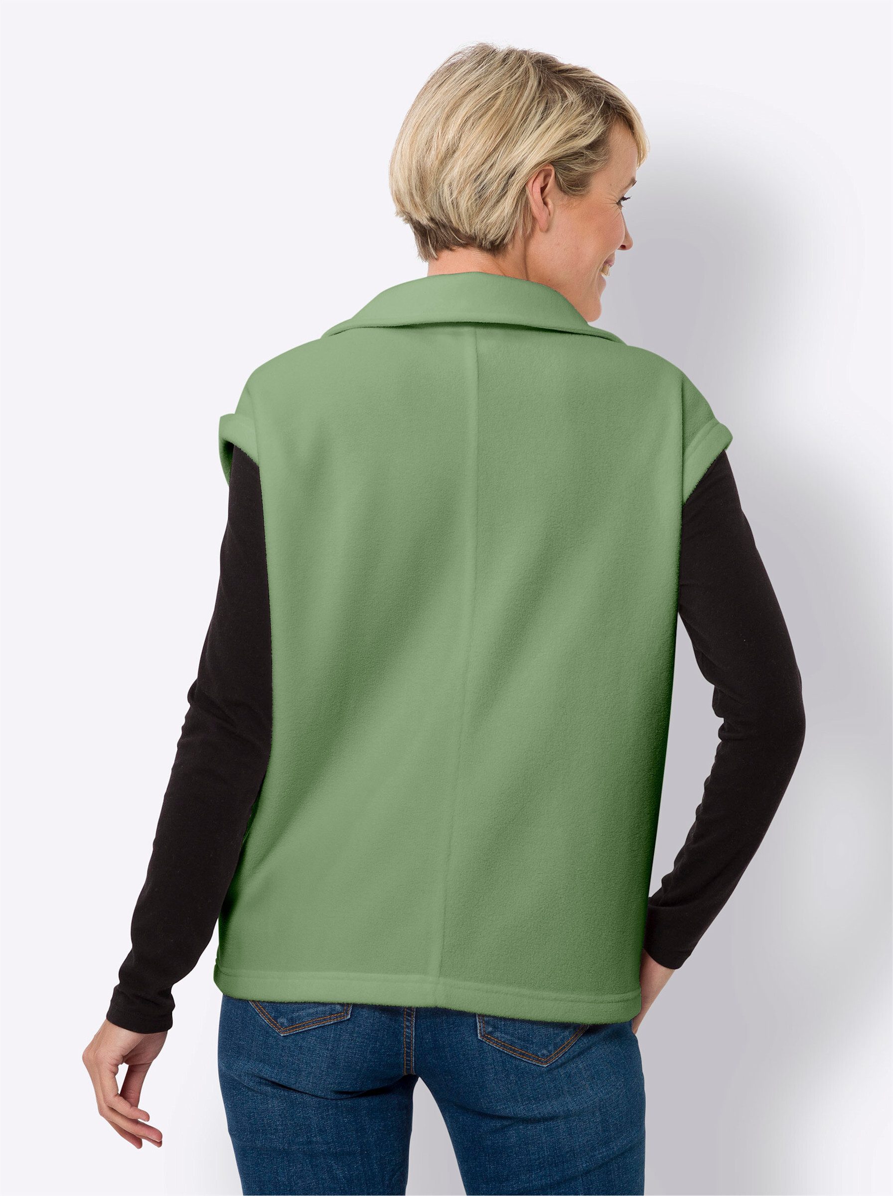 Sieh an! Fleeceweste Fleeceweste . Länge ca. 66 cm günstig online kaufen