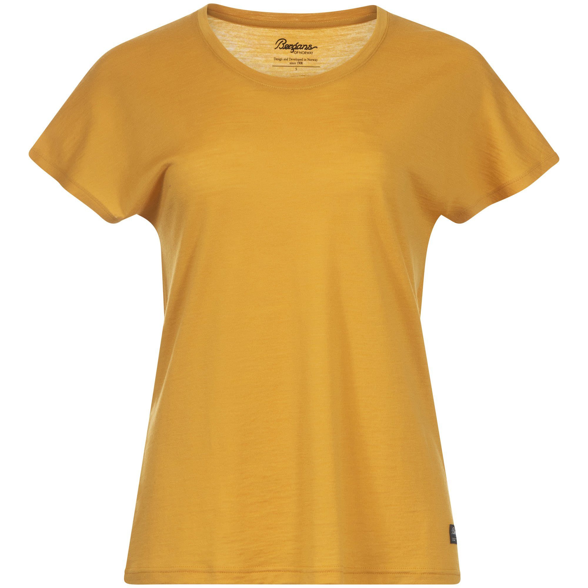 W Wool (vorgängermodell) Bergans Urban Tee Golden Bergans T-Shirt Yellow Damen