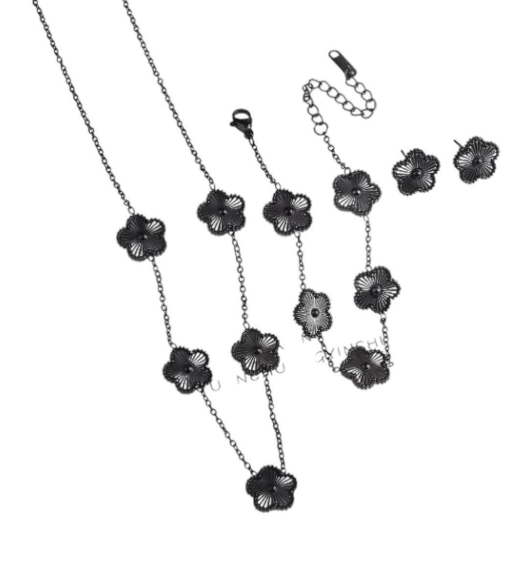 Lale Collection® Schmuckset Gold Kleeblatt Schmuck-Set günstig online kaufen