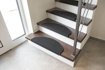 Stufenmatte Odense, Andiamo, halbrund, Höhe: 9 mm, 100% Sisal, erhältlich als Set mit 2 Stück oder 15 Stück