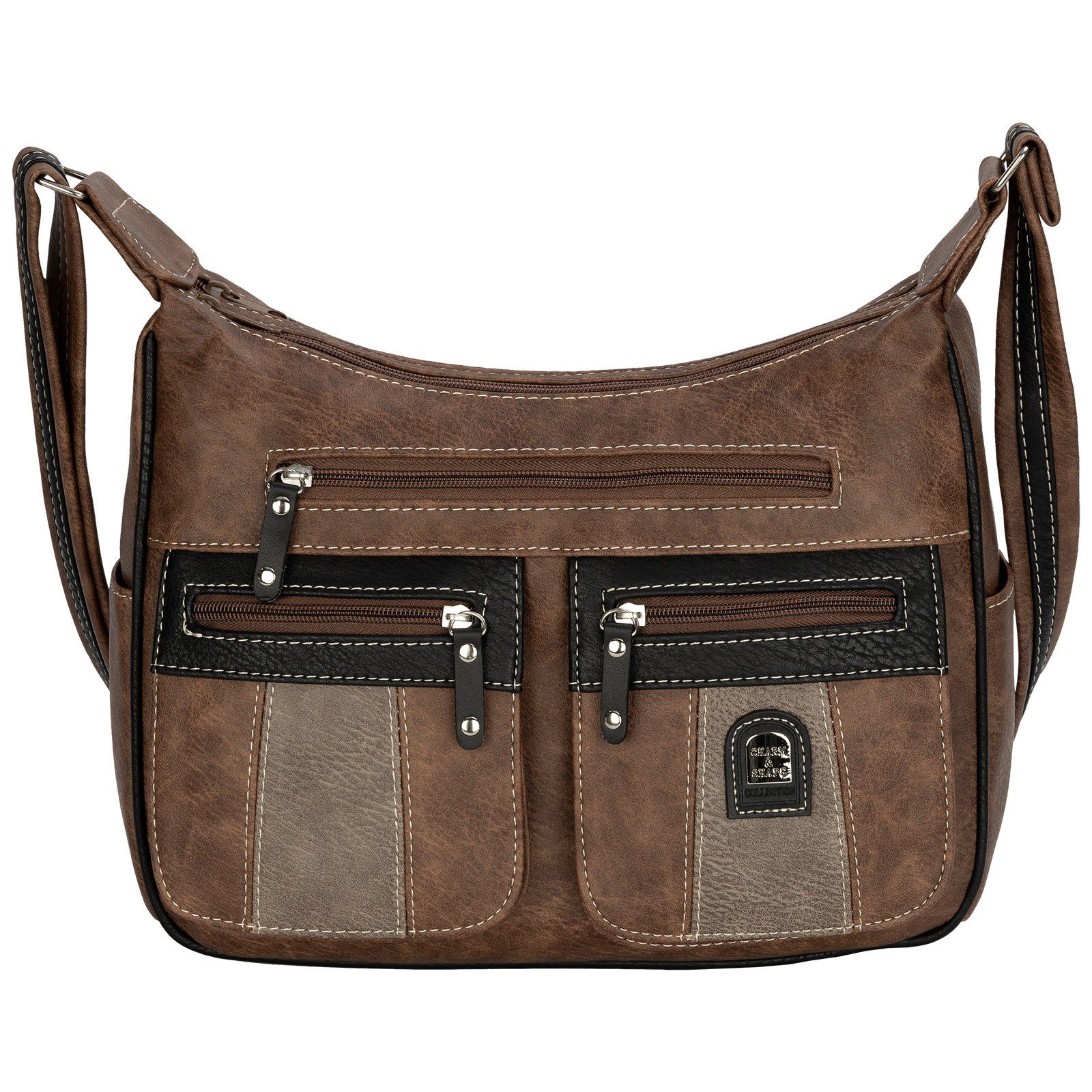 EAAKIE Umhängetasche Damen Tasche Schultertasche Umhängetasche Leder Optik Handtasche, als Schultertasche, Umhängetasche tragbar