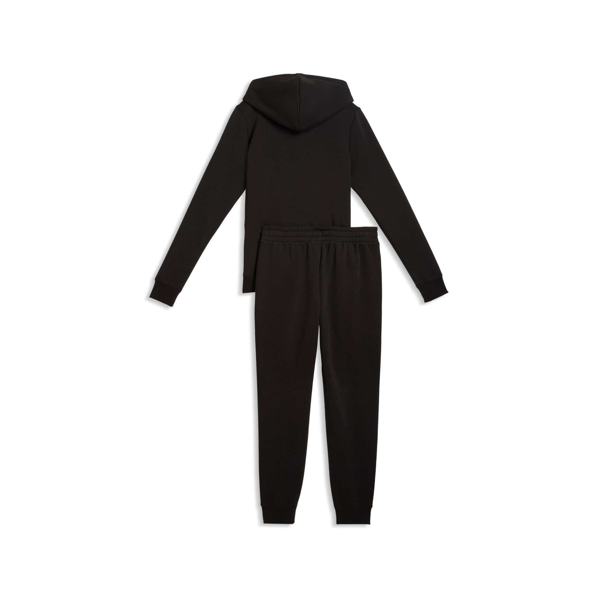 PUMA Trainingsanzug HOODED SWEAT SUIT FULL-ZIP FL CL (2-tlg), 2-teiliges Set, mit Kapuze, Langarm-Oberteil, aus Baumwollmischung