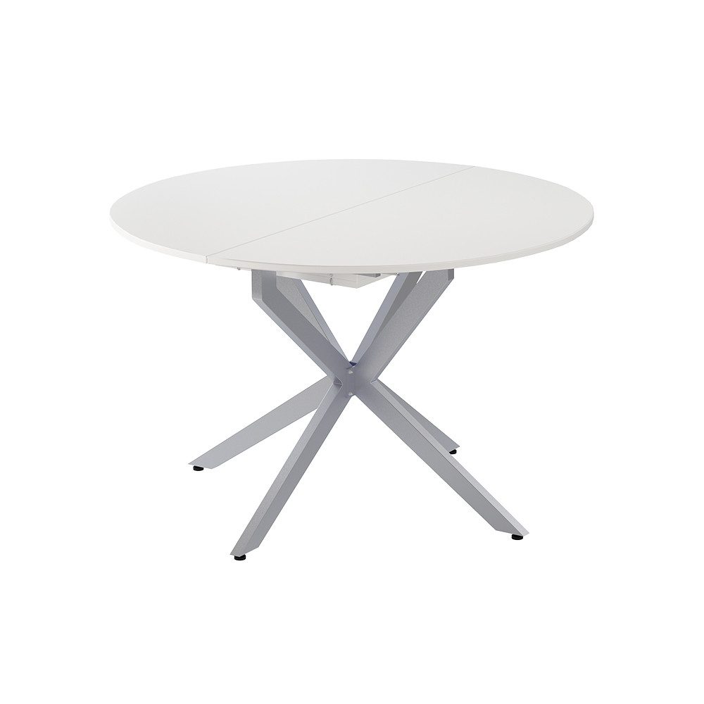 Vicco Esstisch Loyd, Weiß/Grau, 120 x 120 cm ausziehbar günstig online kaufen