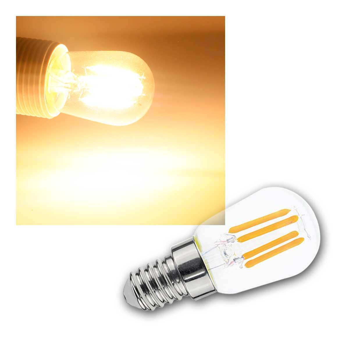 EGB LED-Leuchtmittel E14 Filament LED Lampe BIRNE T26 2,5W 290lm 2700K, warmweiß