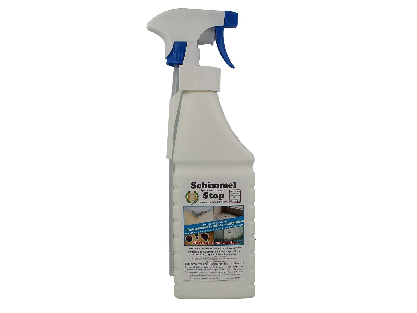 WBV - Westdeutscher Bindegarn-Vertrieb Eselgrimm GmbH & Co. KG Schimmel Stop Spray - DAS ORIGINAL - Sprühflasche 500 ml Schimmelentferner