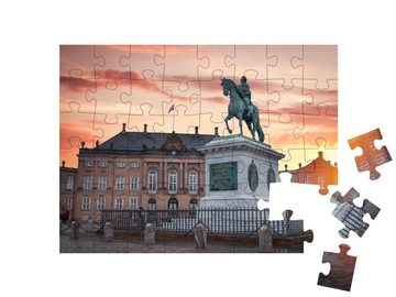 puzzleYOU Puzzle Das königliche Schloss Amalienborg in Kopenhagen, 48 Puzzleteile, puzzleYOU-Kollektionen Dänemark, Skandinavien