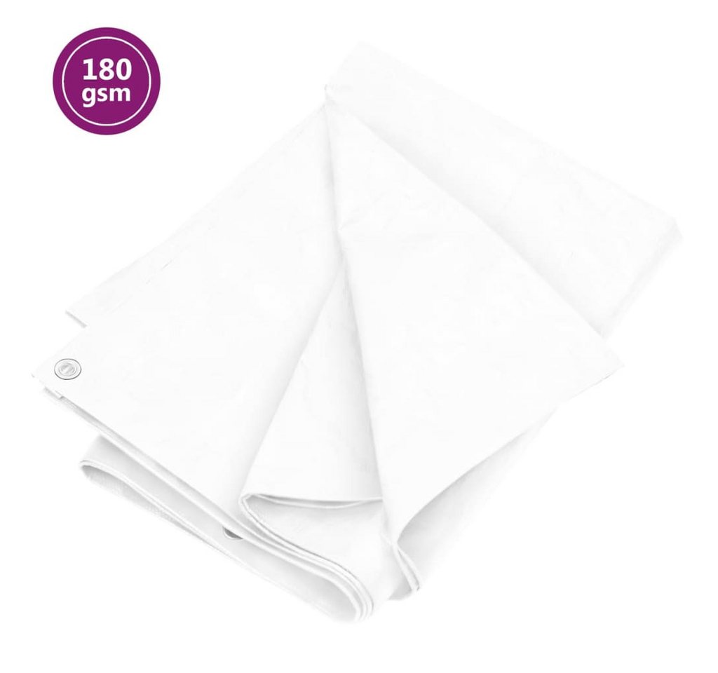 Thumbnail - vidaXL Schutzplane, Abdeckplane 180 g/m² 8x12 m Weiß HDPE
