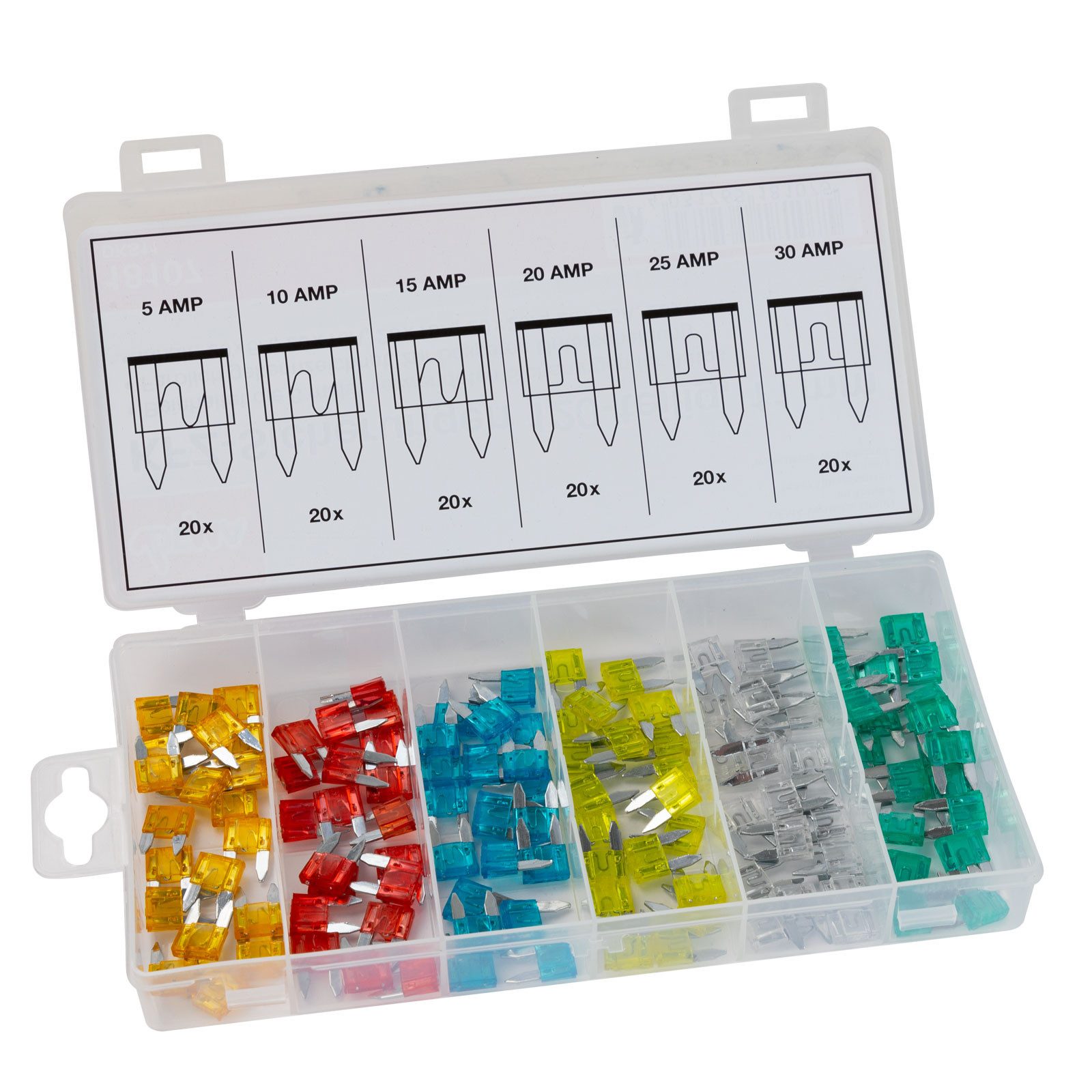 DEMA Kfz-Sicherungshalter KFZ-Sicherungen 120tlg 11mm DKS11, (1-St)