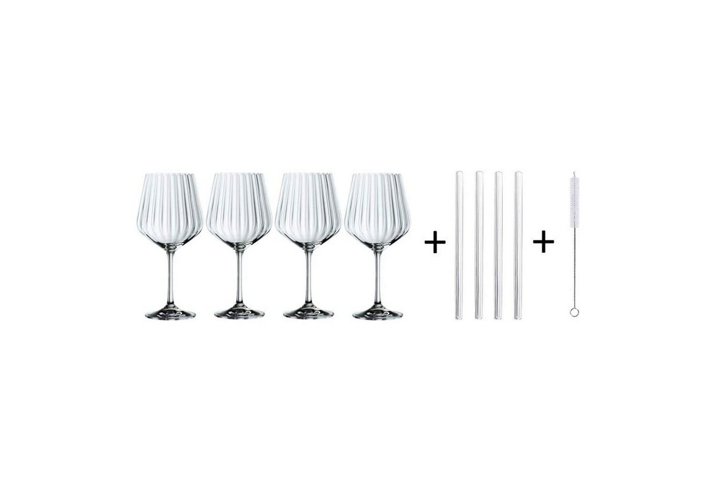 Nachtmann Glas Gin & Tonic Set 9tlg., 9-tlg., Kristallglas
