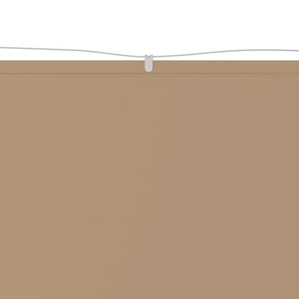 Thumbnail - vidaXL Seitenmarkise Senkrechtmarkise Taupe 140x420 cm Oxford-Gewebe Sichtschutz Windschutz