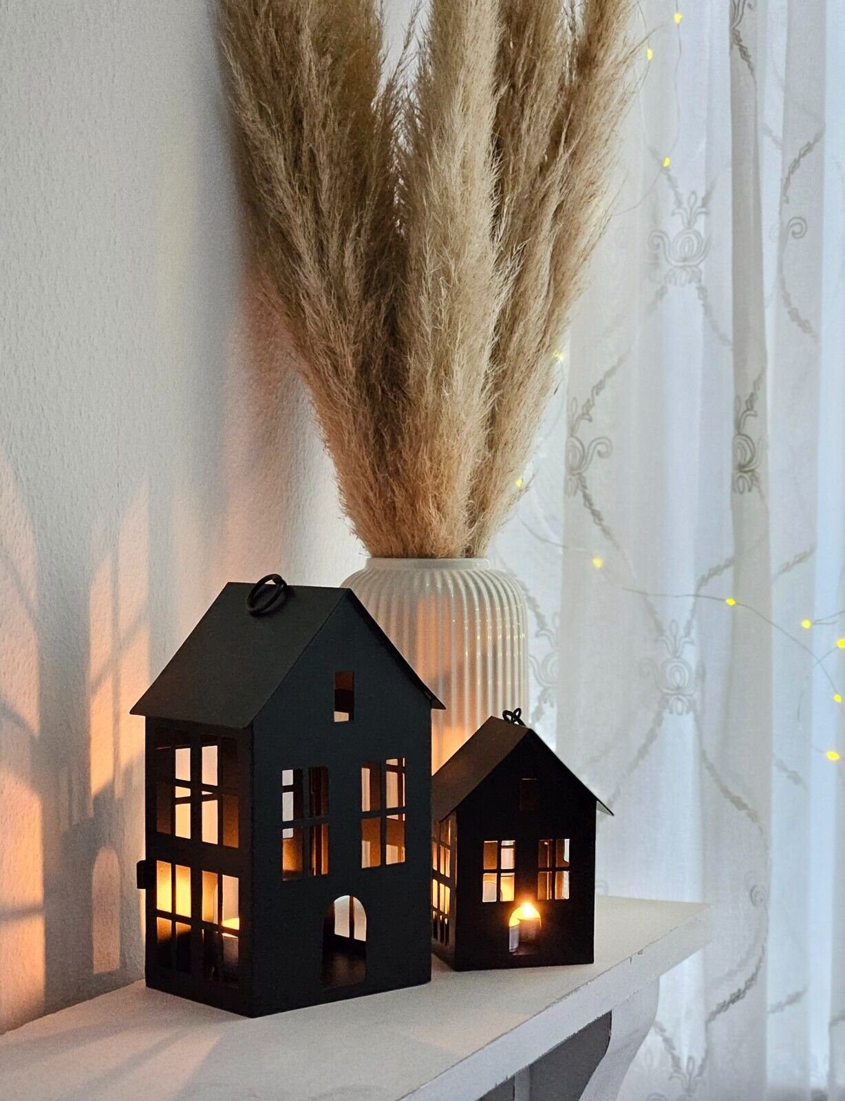 Meinposten Windlicht 3 Laternenhäuser Windlicht Laternen Häuser Laterne sch günstig online kaufen