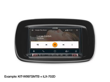 ALPINE KIT-W997SMTB Einbauset Smart Fortwo / Forfour (BR453) Autoradio