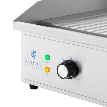 Royal Catering Elektrogrill Doppel Elektrogrillplatte -700x400mm- Royal Catering -gerillt - 4400 W, 4400 W
