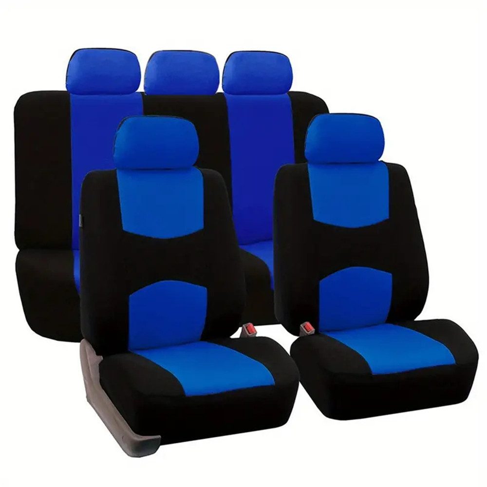 RefinedFlare Autositzschutz Universelles 5-Sitzer-Autositzbezug-Set aus Polyester, Werten Sie den Innenraum Ihres Autos auf