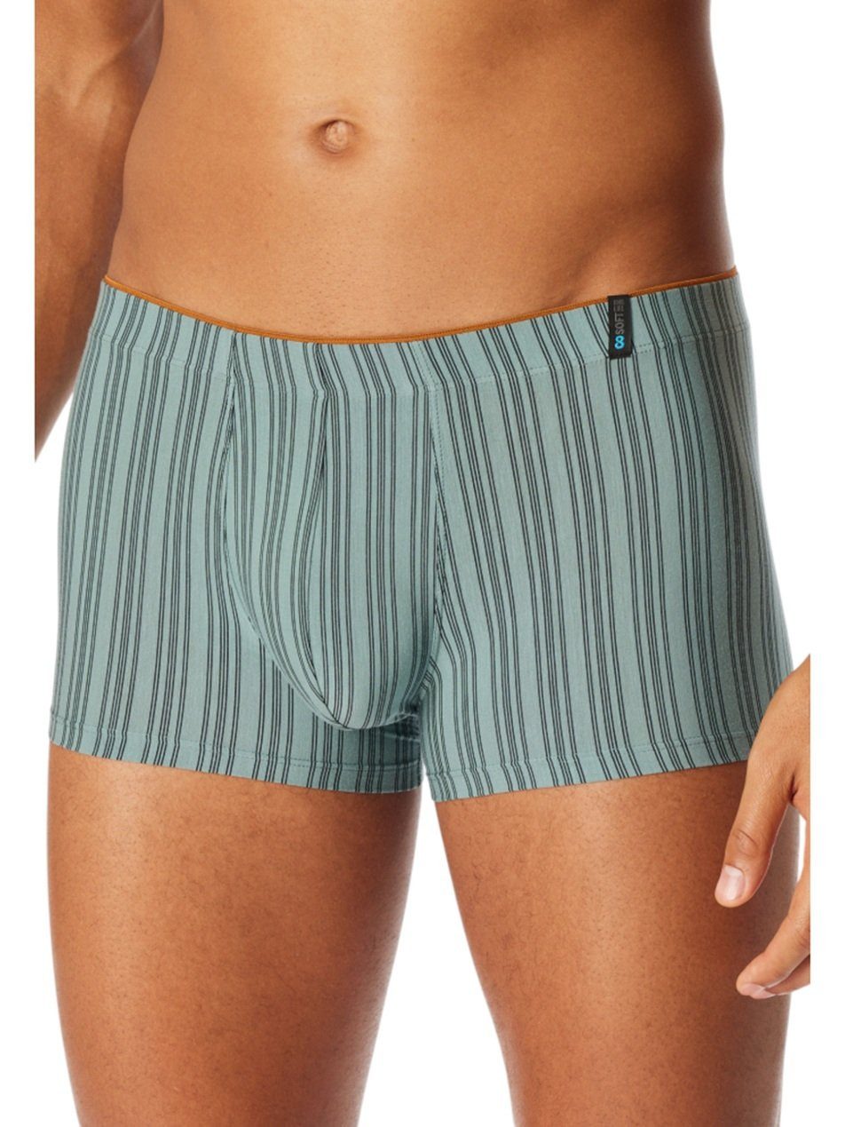 Schiesser Boxershorts Long Life Soft 183146 mineralgrün gestreift Herren - günstig online kaufen