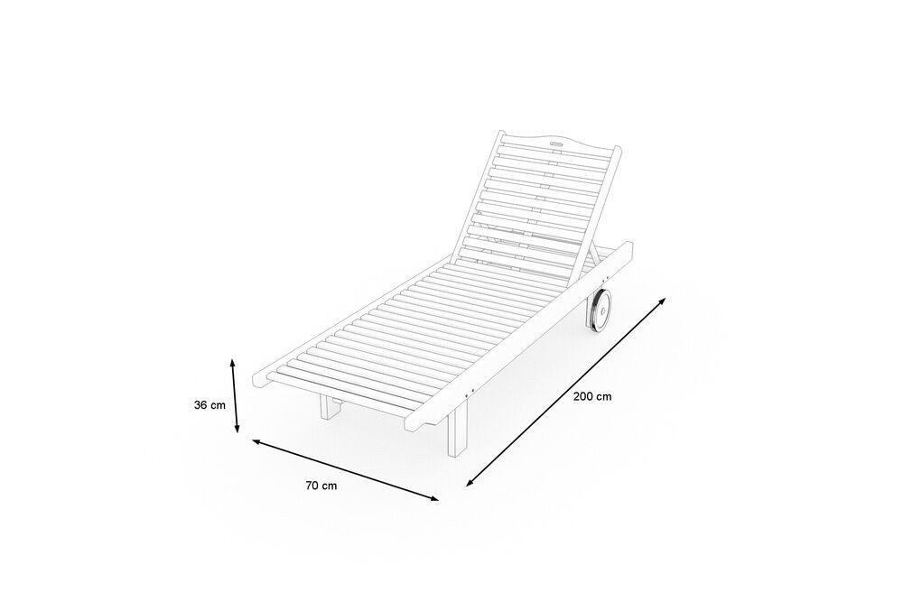 OUTFLEXX Gartenliege Archimedes