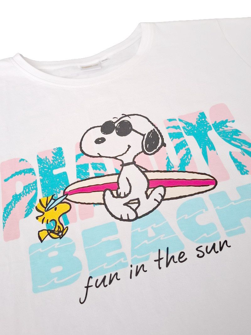 United Labels® T-Shirt Peanuts Snoopy T-Shirt Beach Fun in the Sun Oberteil Shirt Top Originallizenz