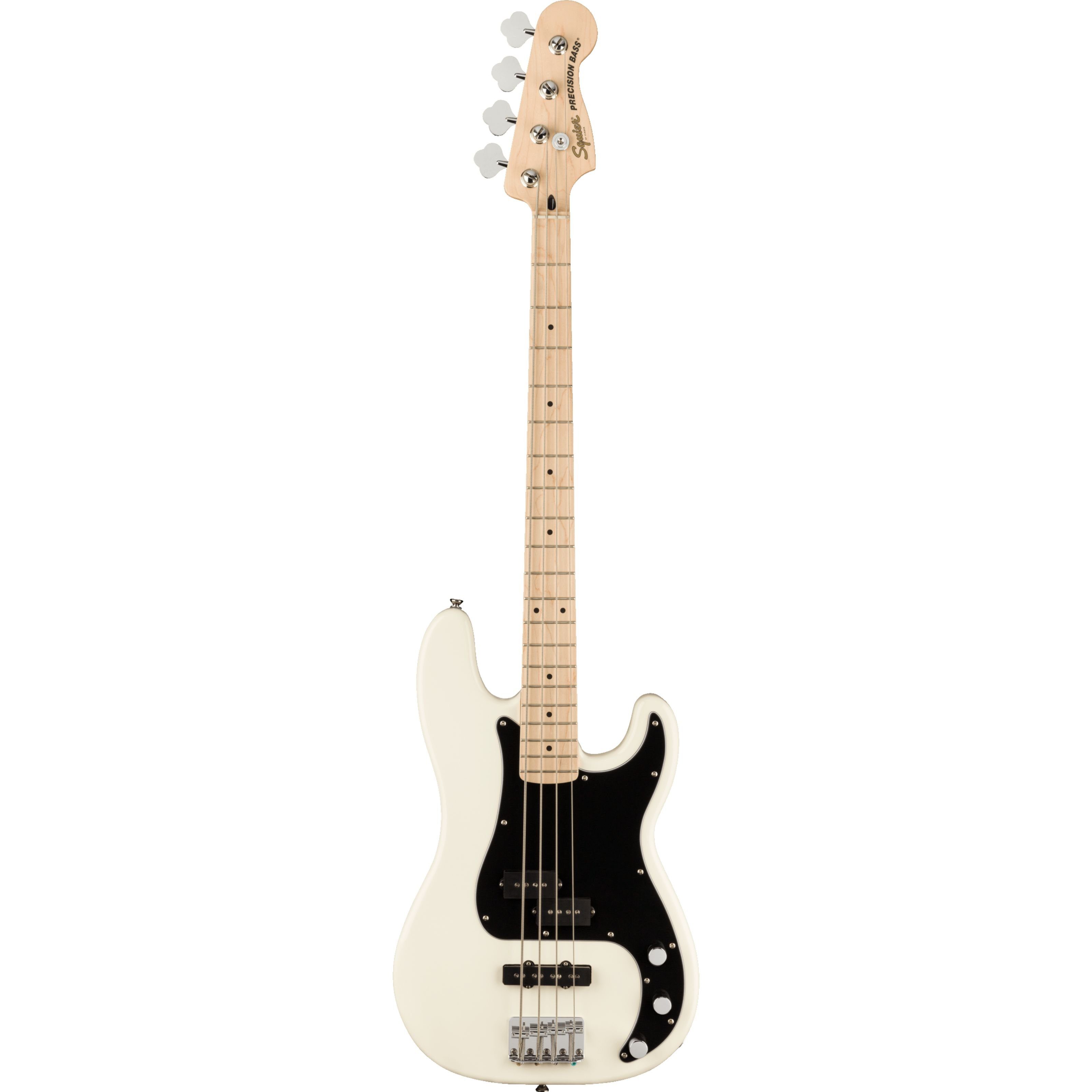 Squier E-Bass, Электрические басы, 4-Saiter Электрические басы, Affinity Series Precision Bass PJ MN Olympic White - E-Bass