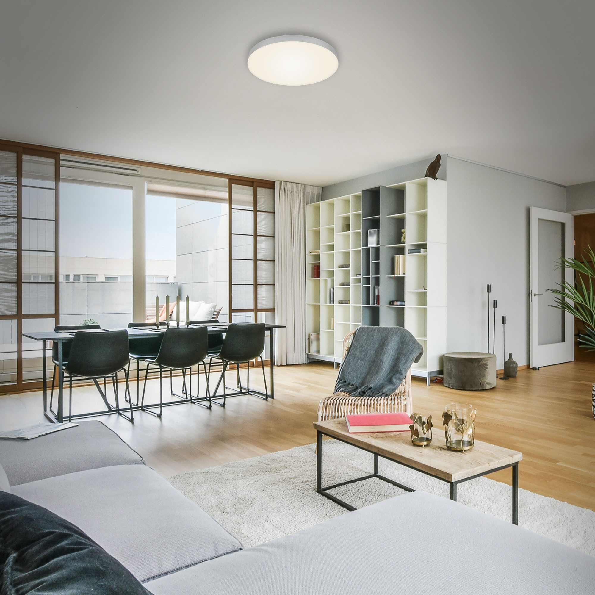 Briloner Leuchten Aufbauleuchte Flame, LED fest integriert günstig online kaufen